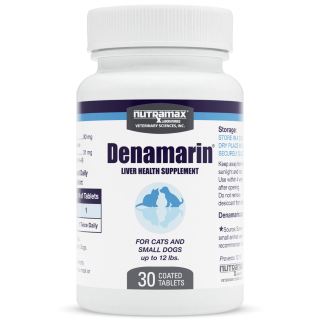 Denamarin Liver Health Supplement for cats and small dogs. 30 Coated Tablets.